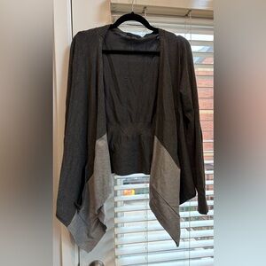 Grace Elements Two-Tone Gray Women's Poncho